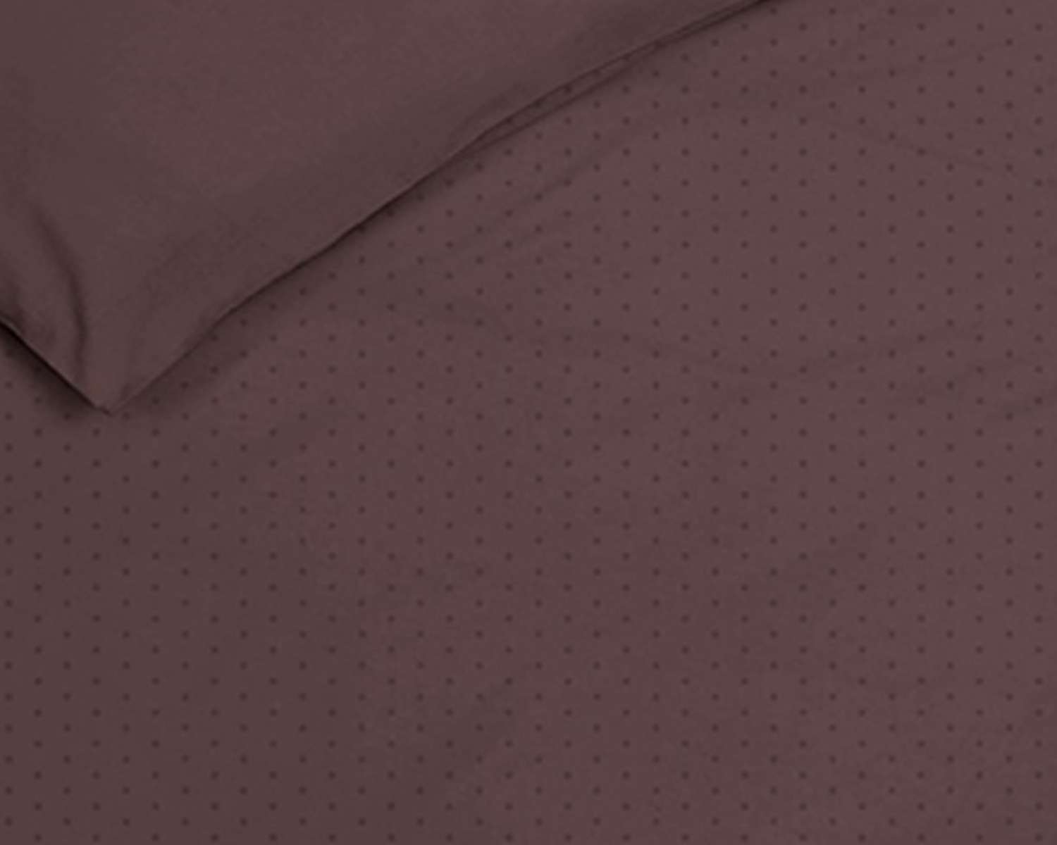 Dekbedovertrek Uni Stippen Warm bruin detail Dekbedovertrek Uni Stippen Warm bruin detail