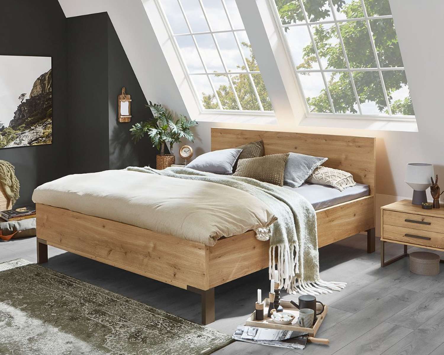 Tweepersoonsbed Comfort Urban schuin Tweepersoonsbed Comfort Urban schuin