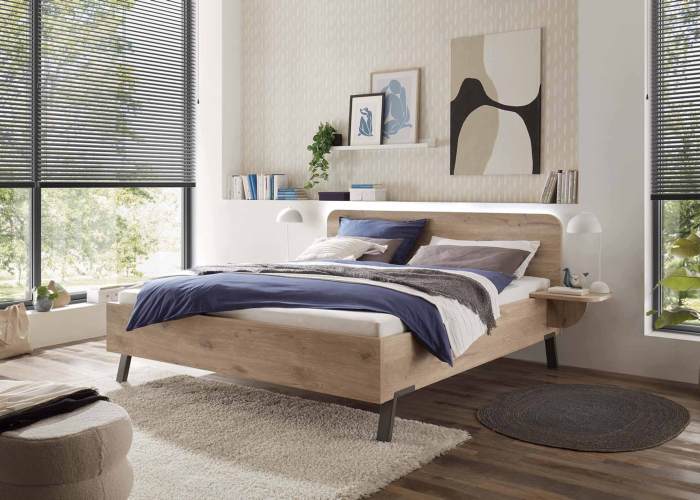 2-persoonsbed noors eiken