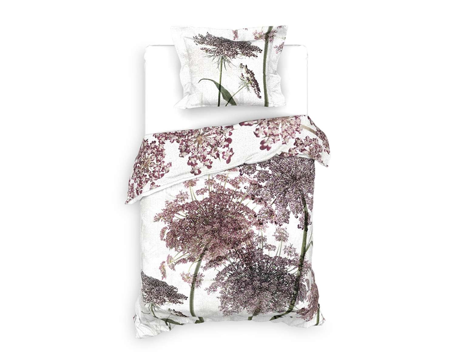 Dekbedovertrek Bloeiende berenklauw 1 persoons