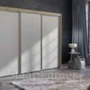 Schuifdeurkast Royal Artisan eiken met zijde grijze deuren
