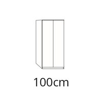 2 deurs - 100cm breed