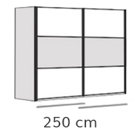 2 deurs - 250cm breed