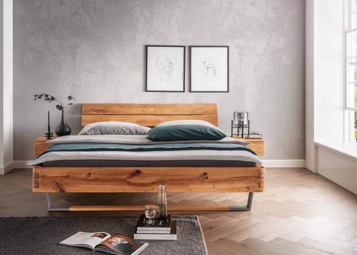 Massief eiken houten ledikant