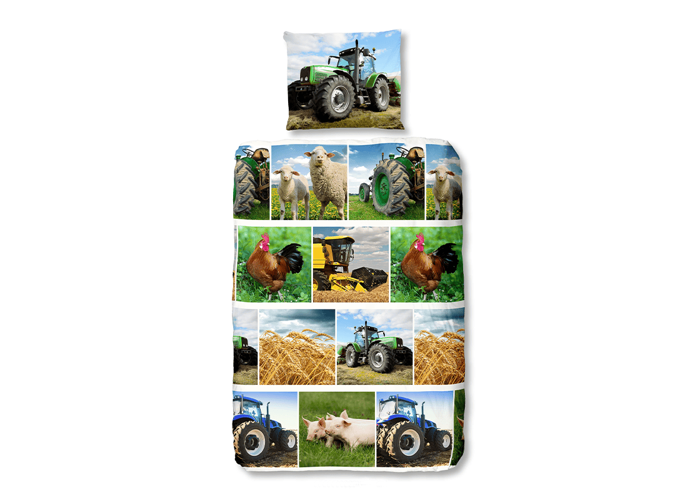 Kinder dekbedovertrek boerderij kiekjes