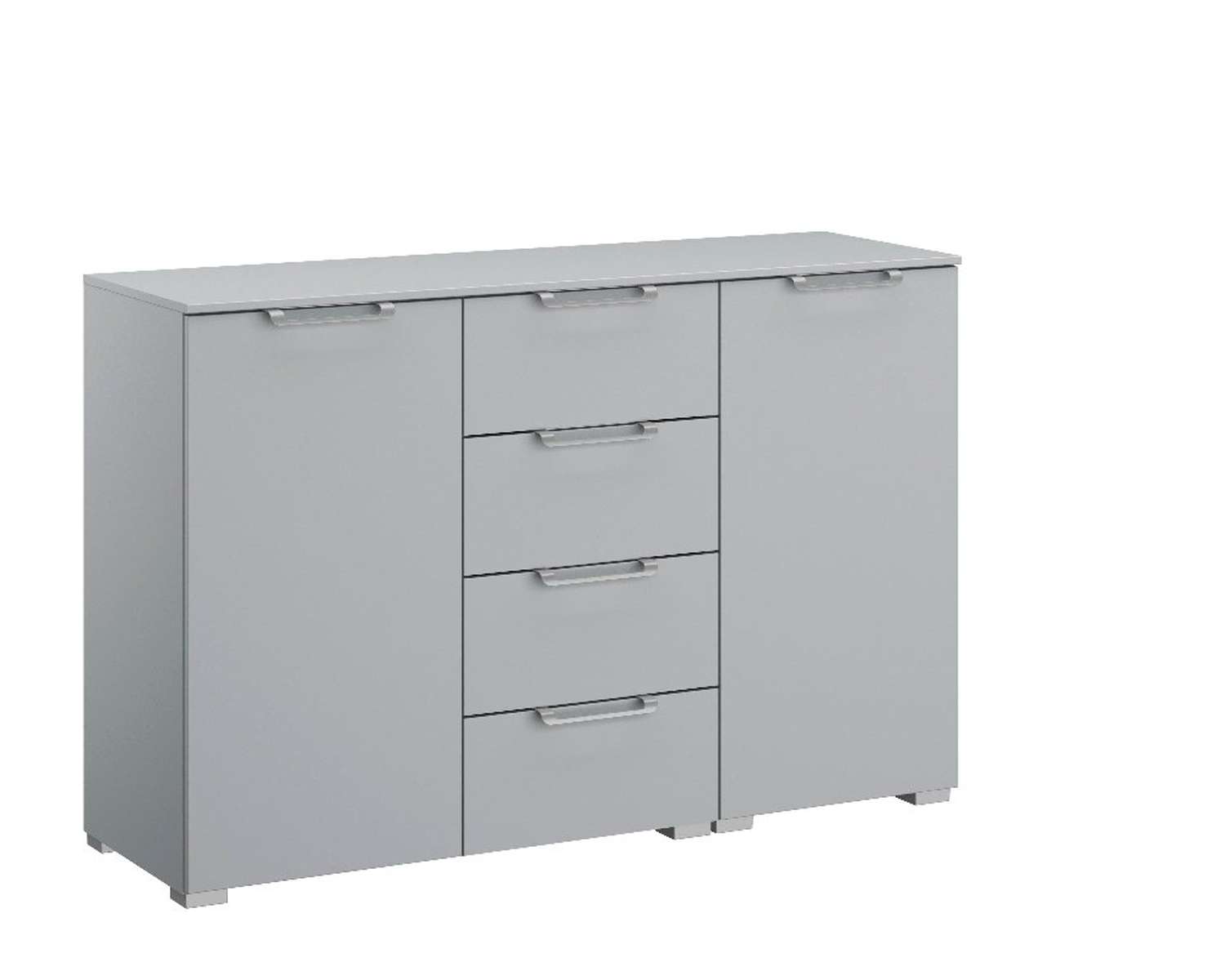 Zijde grijze combicommode